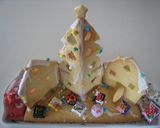 A picture of step 11 of A Lit Up Decorative Cookie House For Christmas.