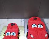A picture of step 9 of 4&10pounds red car is ready to go pineapple cake.