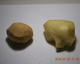 A picture of step 1 of How to Freeze Raw Ginger Root.