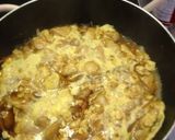 A picture of step 6 of Tender, Fluffy and Creamy Oyakodon (Egg and Chicken Rice Bowl) Made with Chicken Breast.