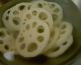 A picture of step 1 of Pickled Lotus Root.