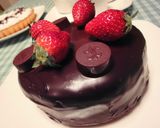 A picture of step 6 of Easy Chocolate Cake.