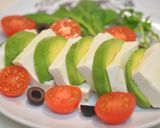 A picture of step 4 of Avocado & Tofu Salad with Wasabi Dressing.