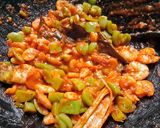 Foto langkah ke 3 dari resep Balado udang tomat ijo.