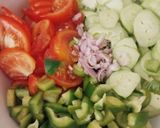A picture of step 2 of Cucumber salad.