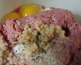 Mushrooms stuffed in meat loaf recipe step 2 photo