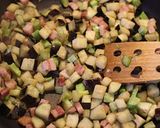 A picture of step 5 of Excellent! Eggplant and Bacon Cream Pasta.