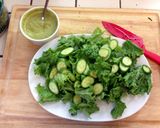 A picture of step 3 of Avocado, Cucumber & Grape Salad.