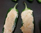 A picture of step 4 of Siracha Cream Cheese Poppers.