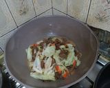 高麗菜炒素羊肉的食譜步驟3照片