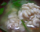 A picture of step 5 of Cod Milt (shirako or tachi) Miso Soup - Including how to prep the milt.