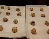 A picture of step 5 of Toffee Oatmeal Cookies.