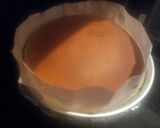 A picture of step 5 of Japanese cotton cheesecake.