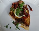 A picture of step 6 of Swordfish W/ Sundried Tomatoes, Parsley, and Lemon, and Pesto Farfale.