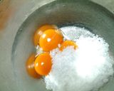 A picture of step 4 of Golden Egg Cakes with Only Egg Yolks.