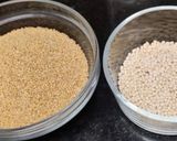 A picture of step 1 of Foxtail millet paniyaram.