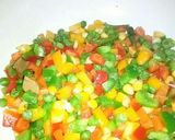 A picture of step 3 of Bell Pepper Fried Rice.