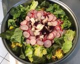 Une image de l'étape 10 de Salade de printemps aux radis cerises et mozzarella di buffala.