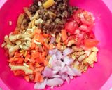 A picture of step 1 of Healthy moong ki Bhel.