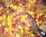 A picture of step 5 of Boiled Vegetables... Corn, Leek, and Bacon Pie.
