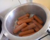 A picture of step 1 of Wet fried Smokies.