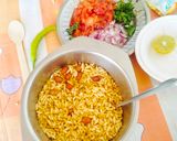 A picture of step 3 of Kurkuri Mathri Chaat 🎉🎉.