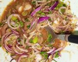A picture of step 3 of Onion egg fry.