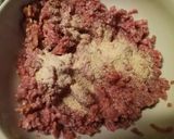 A picture of step 1 of Pork and beef cheese burger alla Fluffy.