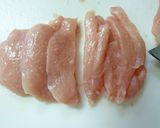 A picture of step 3 of Easy Pan-Fried Chicken Breast and Japanese Leek.