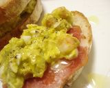 A picture of step 11 of Egg Salad Sandwich with Avocado and Shrimp.