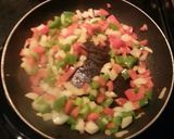 A picture of step 2 of Grilled chicken omelet.