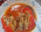 A picture of step 8 of Stuffed Peppers with Rice and Ground Beef (Nasi Mahsi, an Arab Specialty).