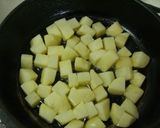 A picture of step 2 of Kinako Butter Potatoes.