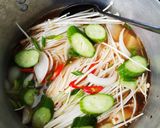 Hình bước làm 2 của món Lẩu Sundubu (đậu phụ cay) kiểu Việt