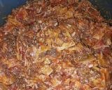 A picture of step 2 of Easy Enchiladas Casserole.