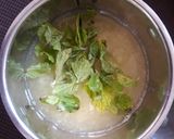 A picture of step 2 of Green Mango Panna.