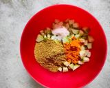 A picture of step 2 of Mango pickle.