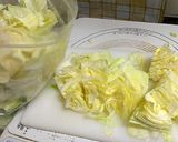 A picture of step 1 of Quick and Easy Shio-koji Pickled Cabbages with Sesame Oil.