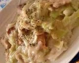 A picture of step 6 of Low-Calorie & Easy Shirataki Cream Pasta.