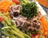 A picture of step 8 of * Boiled Pork and Okra Chilled Salad *.