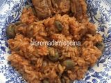 Arroz con costillas y habitas baby