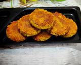 A picture of step 4 of Chickpeas tikki (patties).