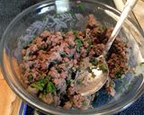 A picture of step 7 of Brasilian pancakes.