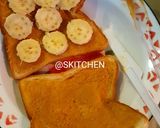 Foto langkah ke 2 dari resep Peanut butter banana cheese sandwich air fryer.