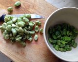 A picture of step 2 of Broad Bean And Parmesan Dip.