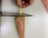 A picture of step 3 of How To Easily Remove the Sinew from Chicken Tenders.