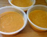A picture of step 6 of Red Zucchini/courgette Soup 275 cals whole batch of 1700 mils.