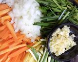 Hình bước làm 2 của món Kim chi cải thảo