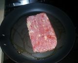 A picture of step 3 of Philly pepperoni pizza steak.