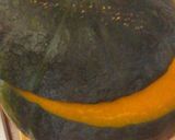 A picture of step 3 of Whole Kabocha Pudding Cake for Halloween.
